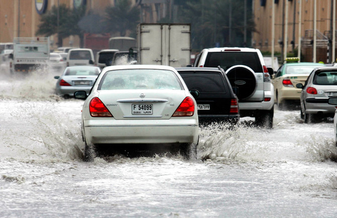 Dubai police on Thursday urged residents to stay indoors unless going out was “absolutely necessary” as heavy rainfall was expected across the country. (AFP/File Photo)