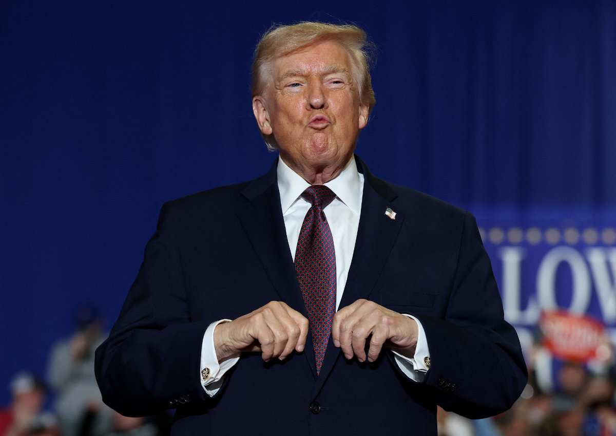 US President Donald Trump takes the stage during a rally at the Rocky Mount Event Center on December 19, 2025 in Rocky Mount, North Carolina. (Getty Images via AFP)