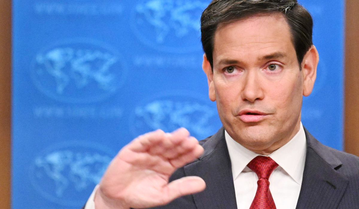US Secretary of State Marco Rubio speaks during an end-of-year press conference in the State Department Press Briefing Room in Washington, DC, on December 19, 2025. (AFP)