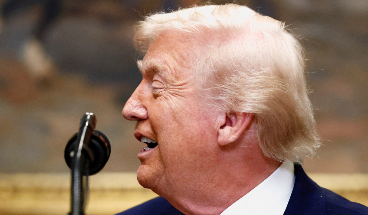 U.S. President Donald Trump makes an announcement about lowering the cost of drug prices, at the Roosevelt Room of the White House in Washington, D.C., U.S., December 19, 2025. (REUTERS)