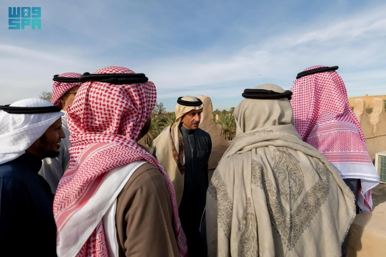 Saudi minister of tourism Ahmed Al-Khateeb visited heritage sites along the country's Northern Trail. (SPA)