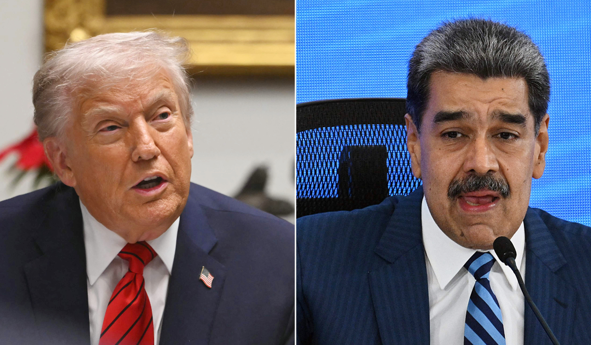 US President Donald Trump (L) and Venezuela's President Nicolas Maduro. (AFP file photo)