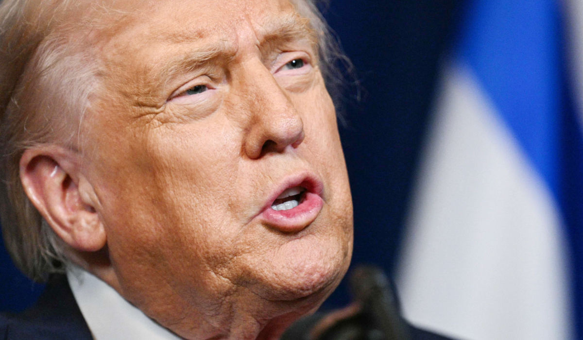 US President Donald Trump speaks during a joint press conference with Israeli Prime Minister Benjamin Netanyahu (off frame) at Trump’s Mar-a-Lago residence in Palm Beach, Florida, on December 29, 2025. (AFP)