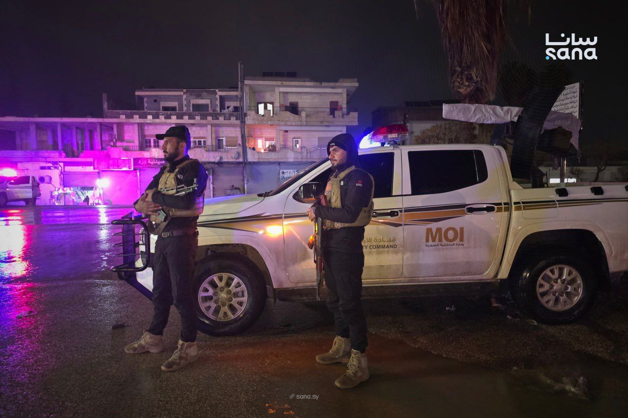 Syrian security forces deployed across the country to secure New Year's celebrations. (Sana)