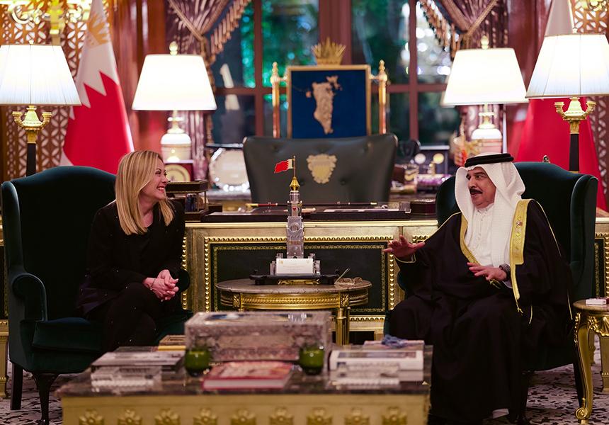 Italian Prime Minister Giorgia Meloni last week took part in the annual Gulf Cooperation Council summit in Bahrain. (governo.it)