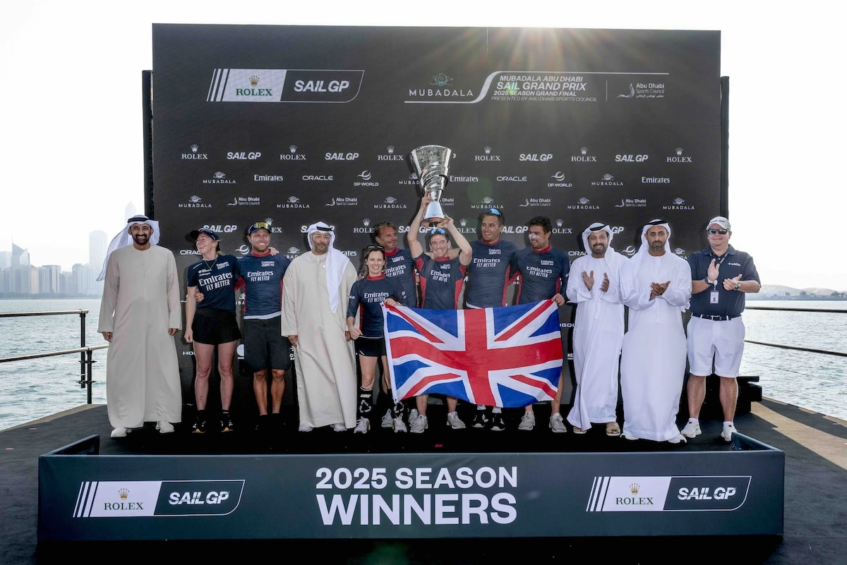 Emirates GBR crowned 2025 Rolex SailGP champions in Abu Dhabi
