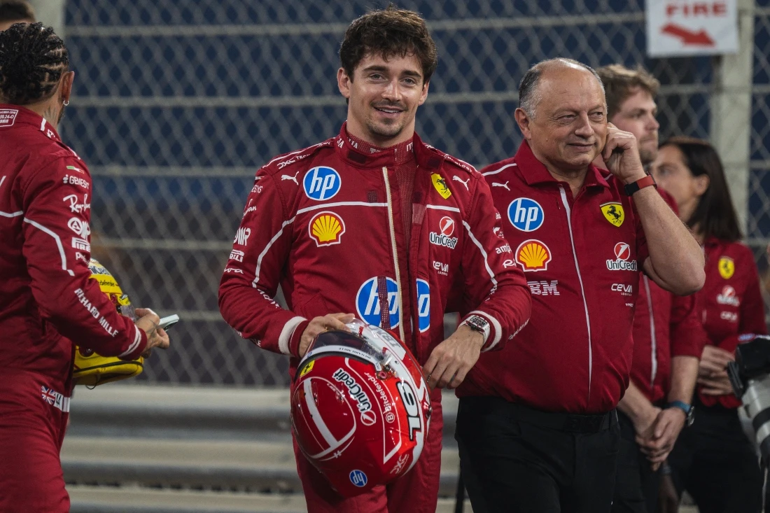 Barring a win for the 28-year-old Monegasque driver at Yas Marina Circuit on Sunday, Leclerc is set to endure a second winless campaign in four. (AFP)