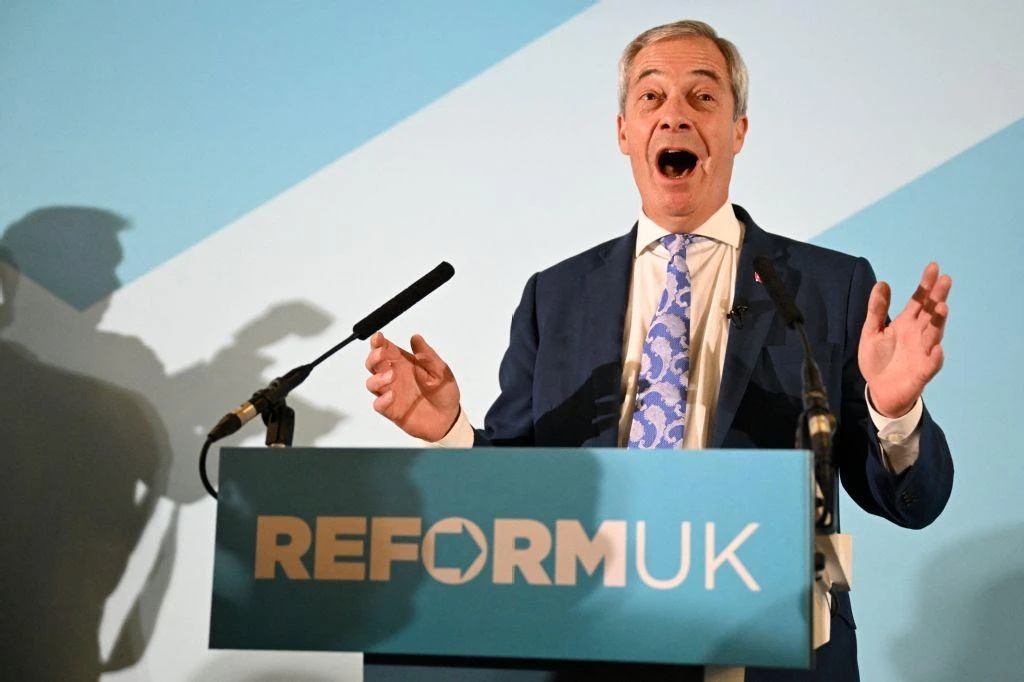 UK populist Farage targets Scottish town hit by immigration protests