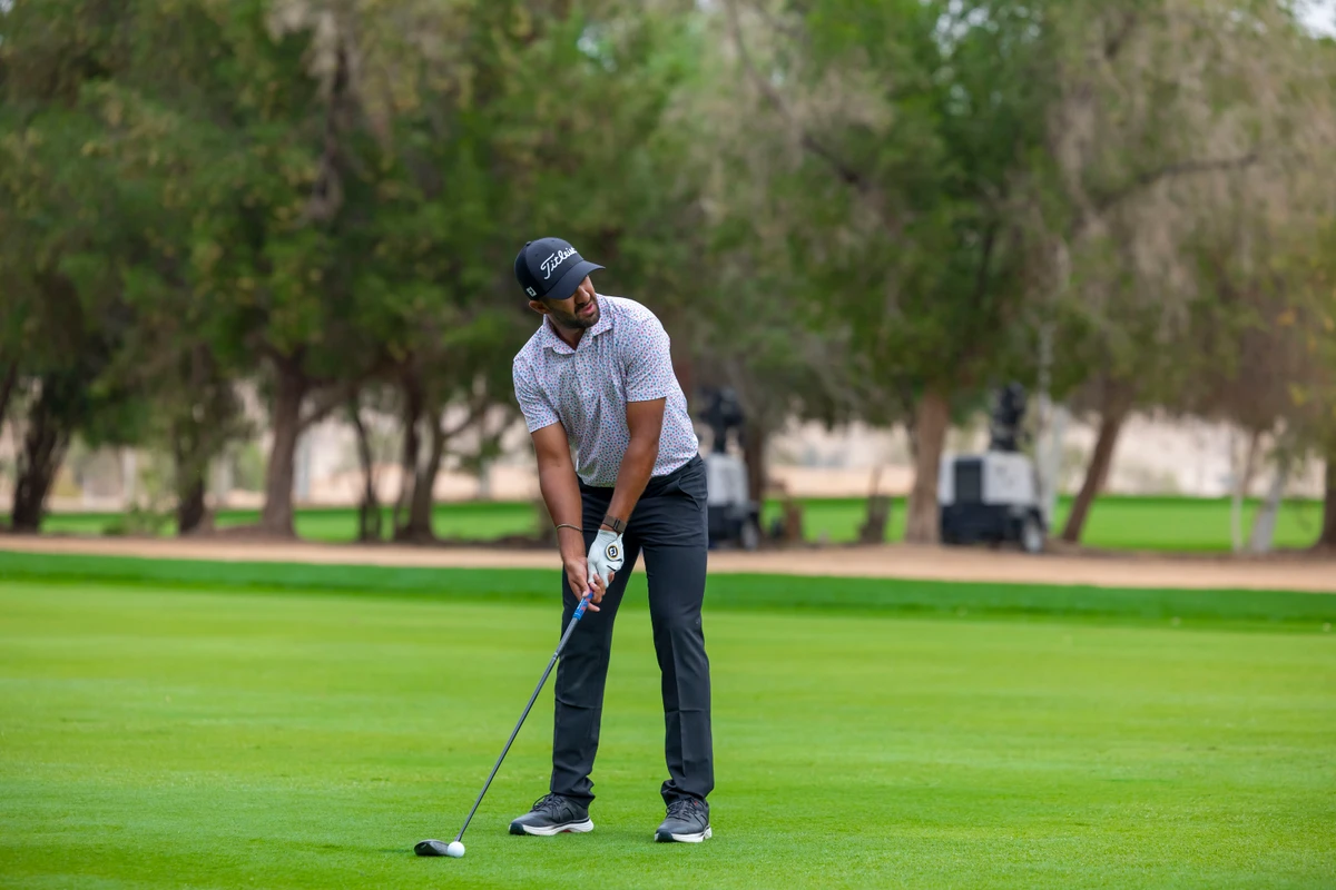 India’s Saptak Talwar leads the Saudi Open after the first round. (Supplied)