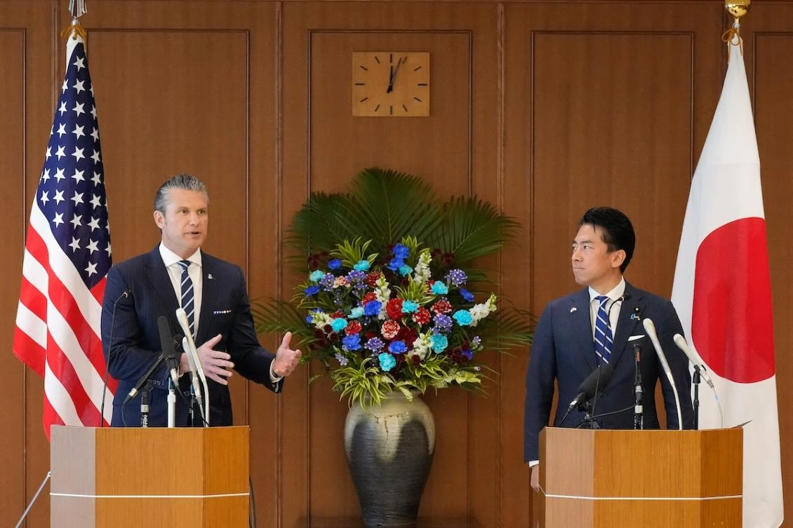 US, Japan defense chiefs say China harming regional peace