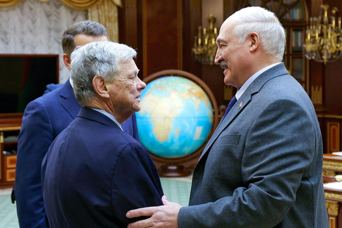 US envoy in Belarus for talks with longtime leader