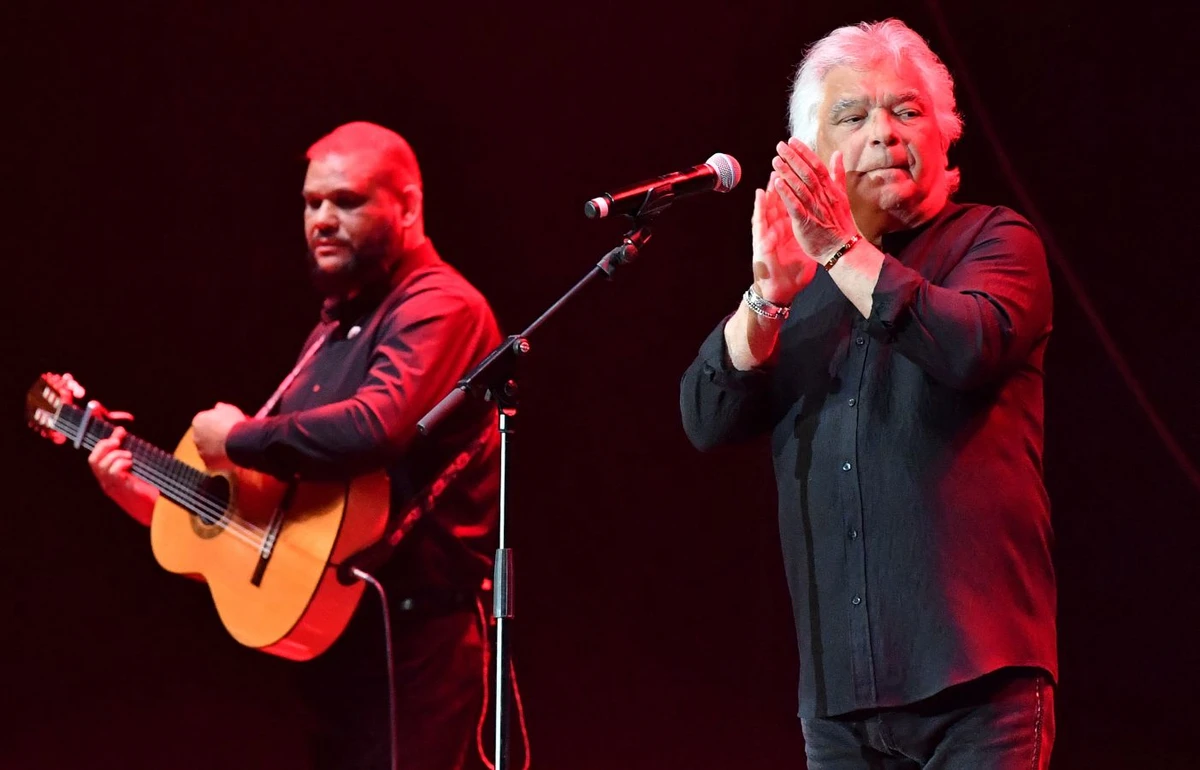 Grammy Award-winning guitar slingers the Gipsy Kings will bring their popular blend of Catalan rumba, flamenco, pop, salsa, and rock to the historic setting of AlUla on Jan. 26, 2026. (AFP)