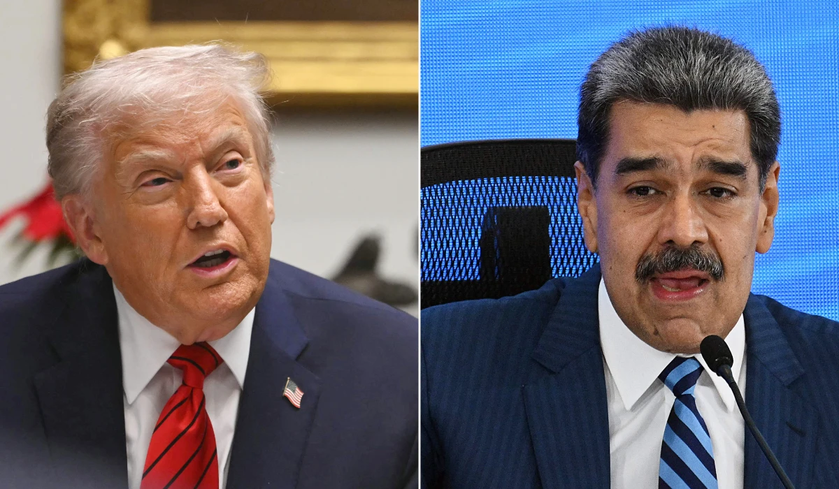 US President Donald Trump (L) and Venezuela's President Nicolas Maduro. (AFP file photo)