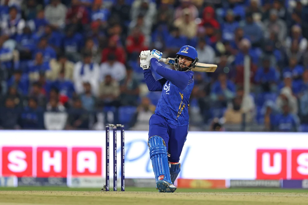 Pooran and Waseem propel MI Emirates into playoffs with eight-wicket triumph over Gulf Giants