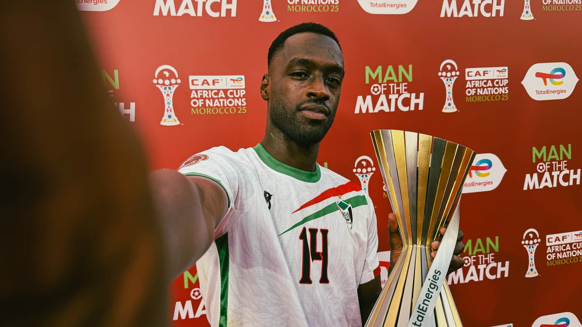 Sudan player Mohamed Eisa won Man of the Match. (X/@CAF_Online)
