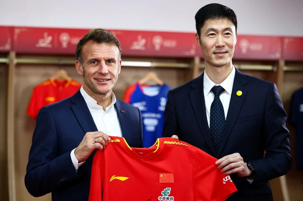 French President Emmanuel Macron went to China last week for what was technically a bilateral state visit. (AFP)