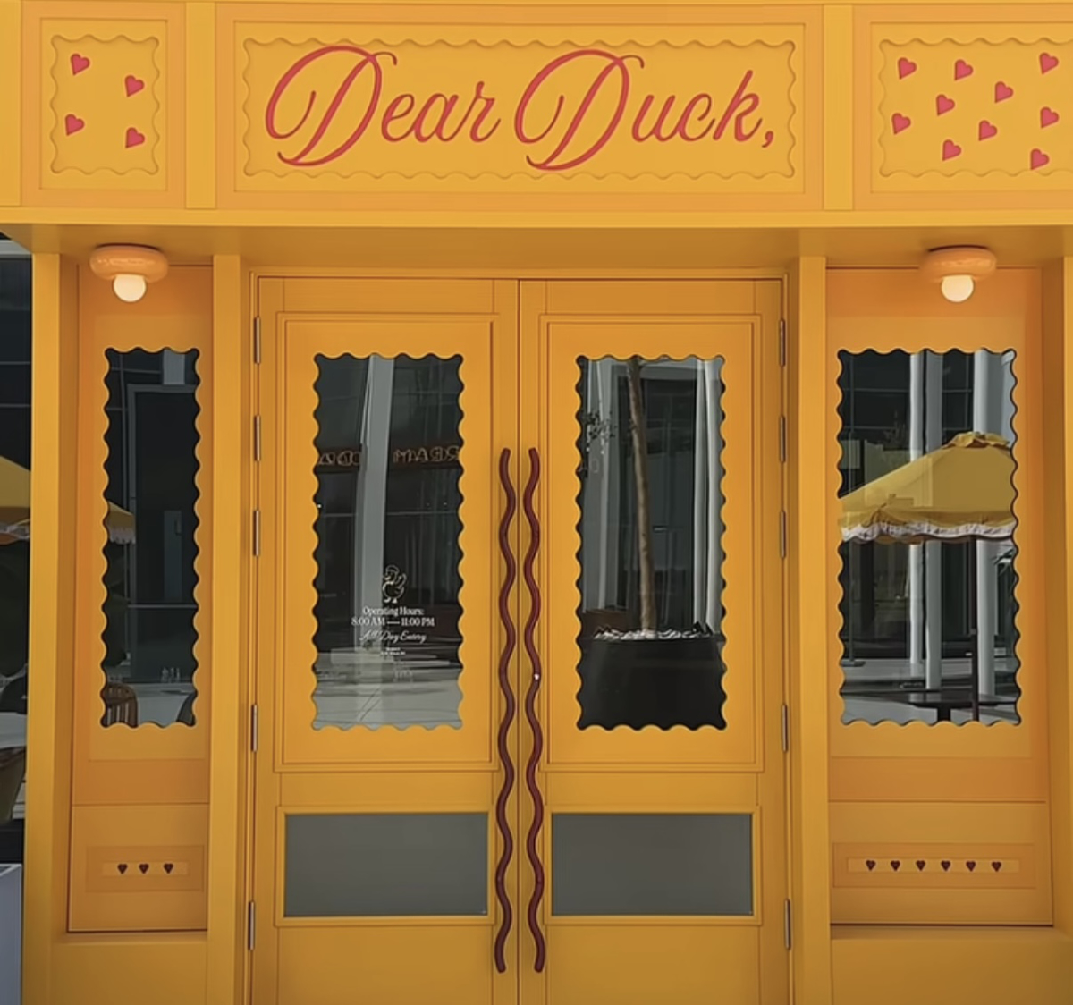 Dear Duck entrance in La Paz Plaza Jeddau. (Supplied)