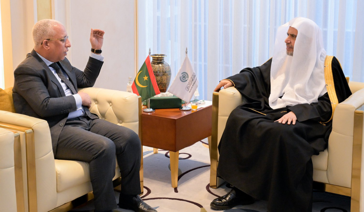 Mohammed Al-Issa (R) and Moctar Ould Dahi in Riyadh. (Supplied)