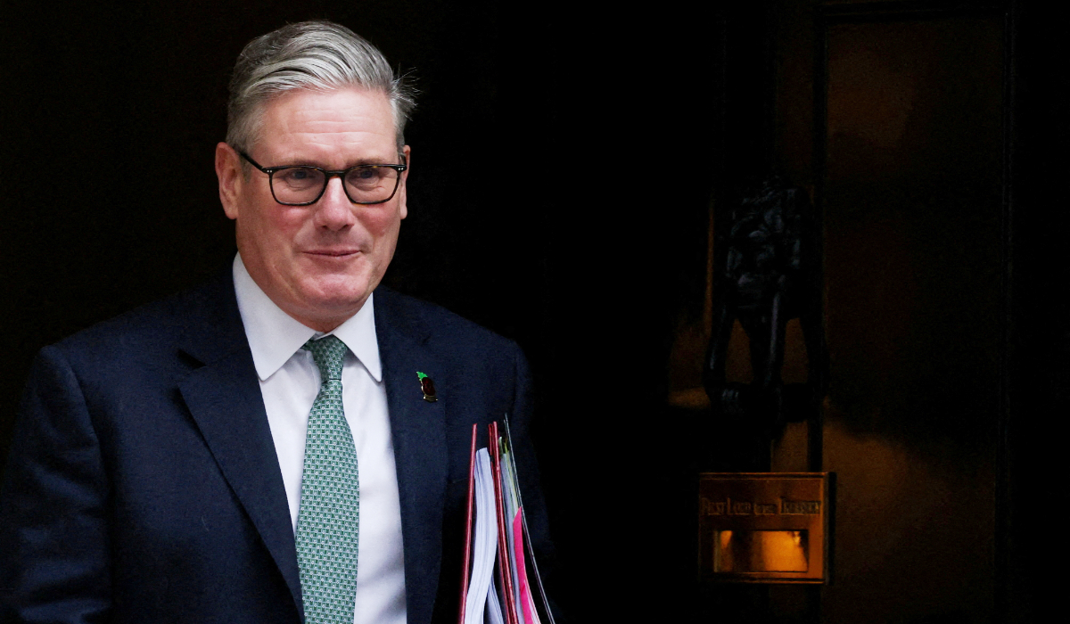 British Prime Minister Keir Starmer leaves 10 Downing Street in London, Britain, November 12, 2025. (REUTERS)