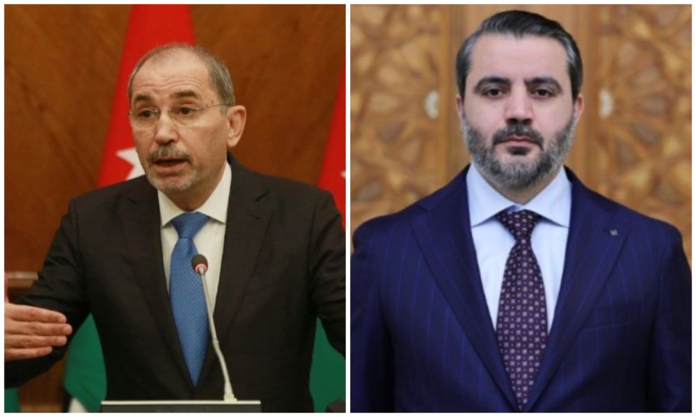 Jordan’s foreign minister Ayman Safadi spoke on the phone on Friday with Syrian Minister of Foreign Affairs Asaad Al-Shaibani to discuss the latest developments in Syria. (JNA)