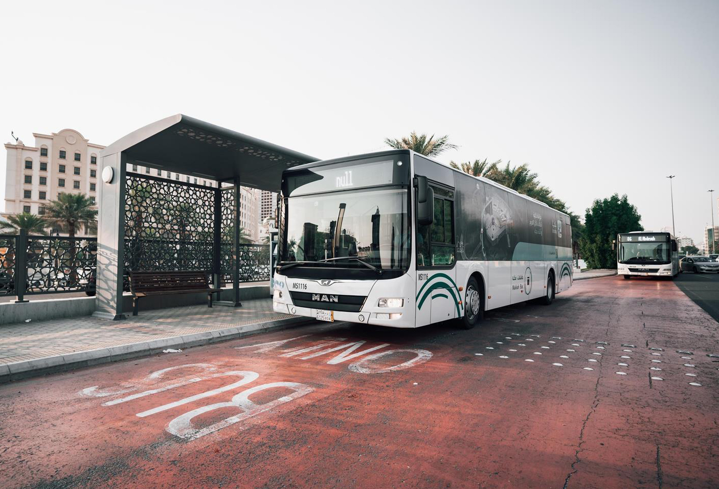 The Makkah Bus project is a key part of a strategy to modernize public transport in the holy city, providing safe, reliable, and efficient transportation for residents and visitors. (SPA)