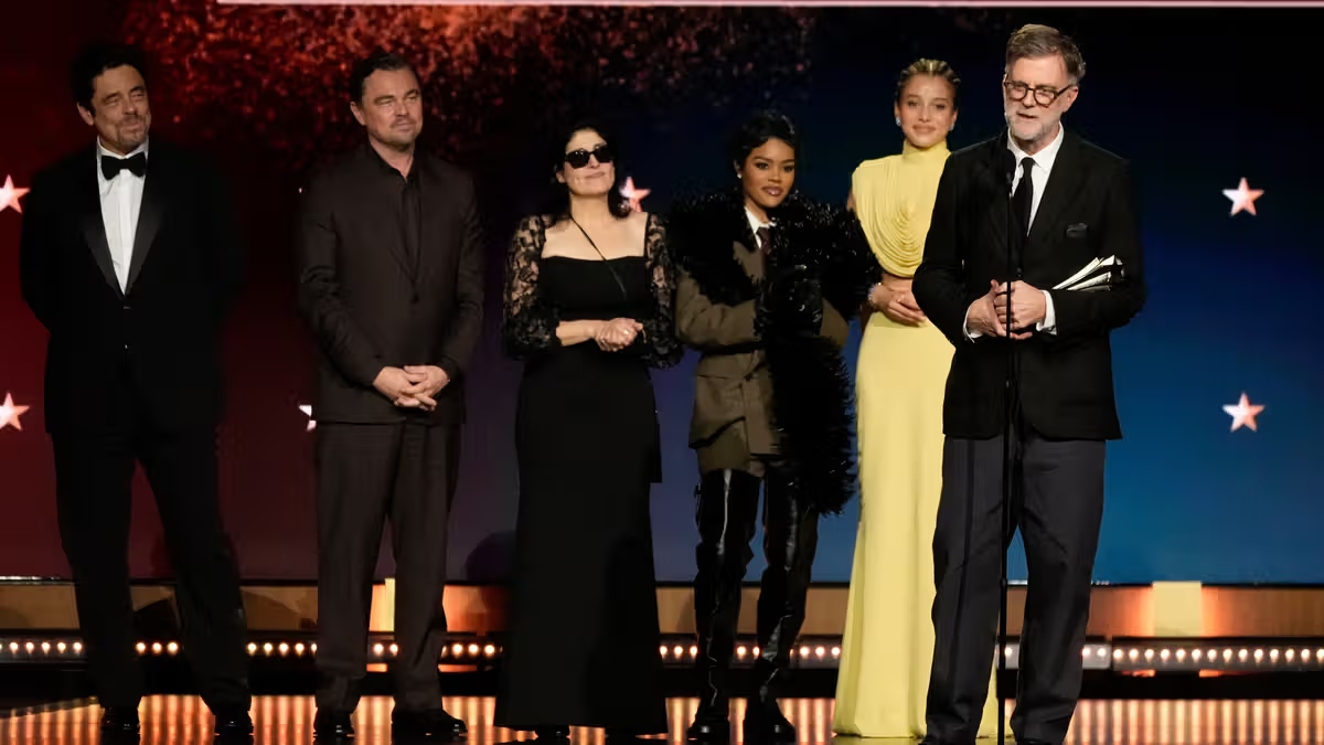 ‘One Battle After Another’ and ‘Hamnet’ take top honors at Golden Globes