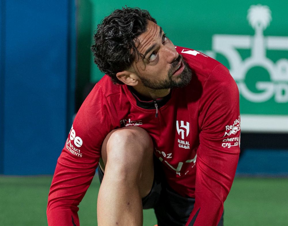 Pablo Mari during his first training session with Al-Hilal since joining from Fiorentina. (X/@Alhilal_EN)