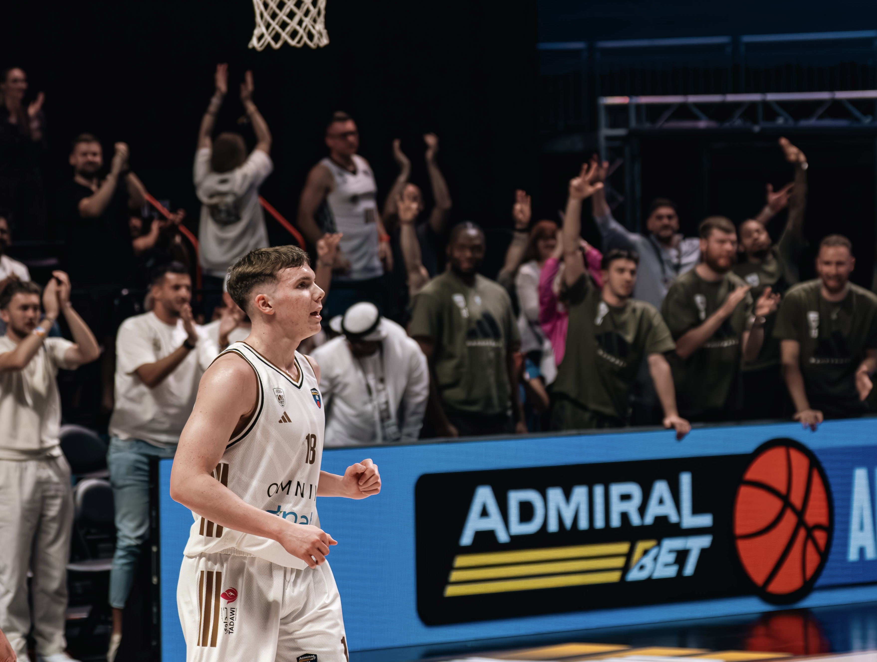 Tomislav Vuckovic made his ABA League start for Dubai Basketball in the 90-79 victory over Borac Mozzart. (Supplied)