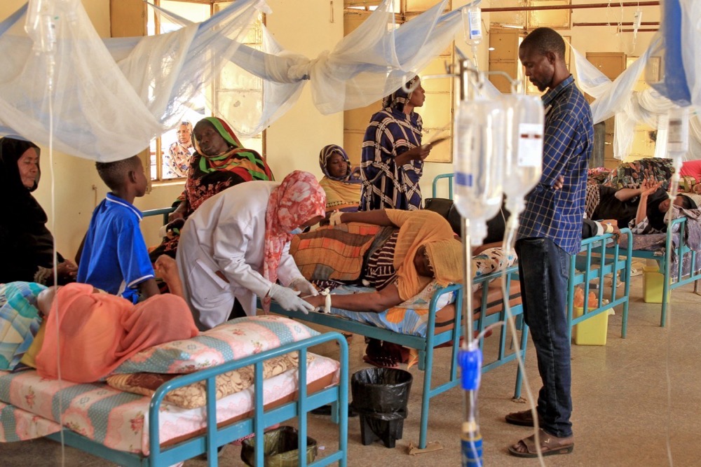 Amid a civil war and a collapsed health system, several areas in Sudan are experiencing three disease outbreaks, including malaria, dengue and cholera. (AFP/File)