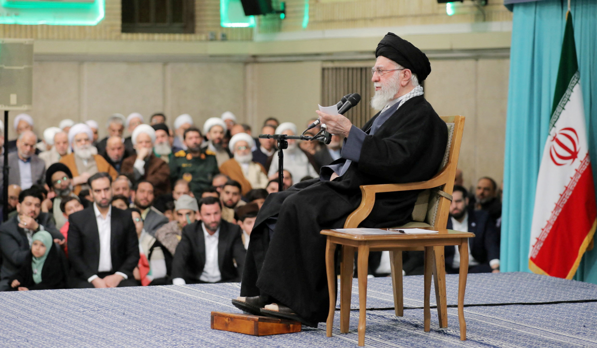 Iran's Supreme Leader Ayatollah Ali Khamenei speaks during a meeting in Tehran, Iran, January 17, 2026. (REUTERS)