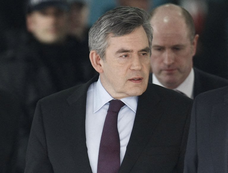 Former UK Prime Minister Gordon Brown regrets his failure to oppose Tony Blair’s push for war with Iraq, a new biography has said. (AFP/File Photo)
