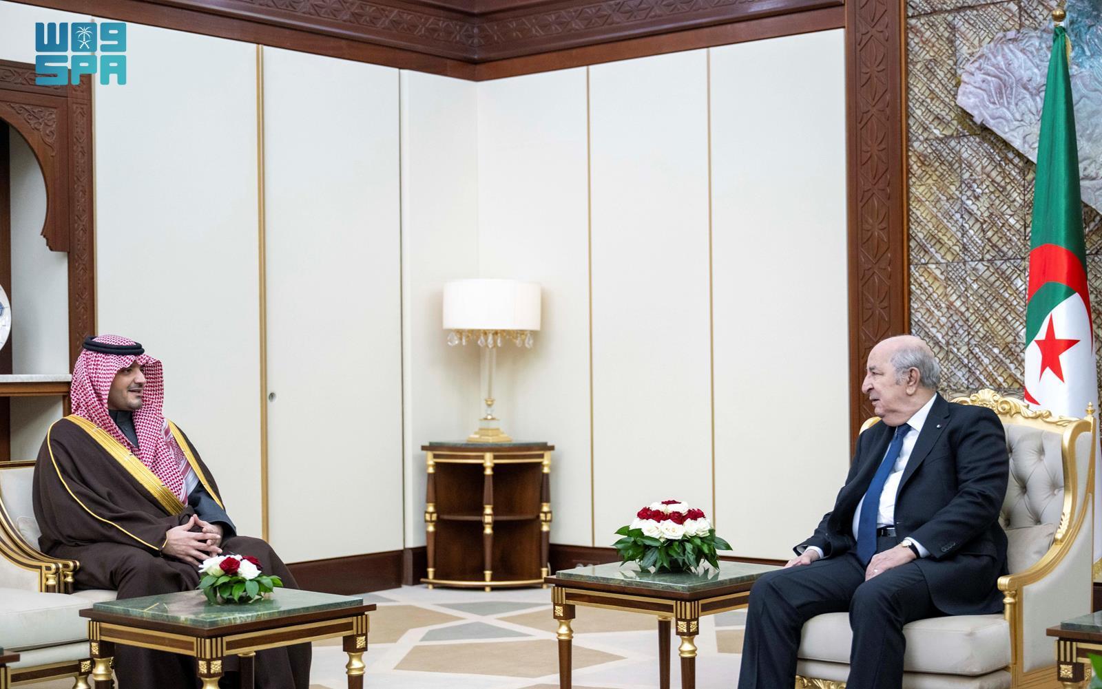 Saudi interior minister visits Algerian president