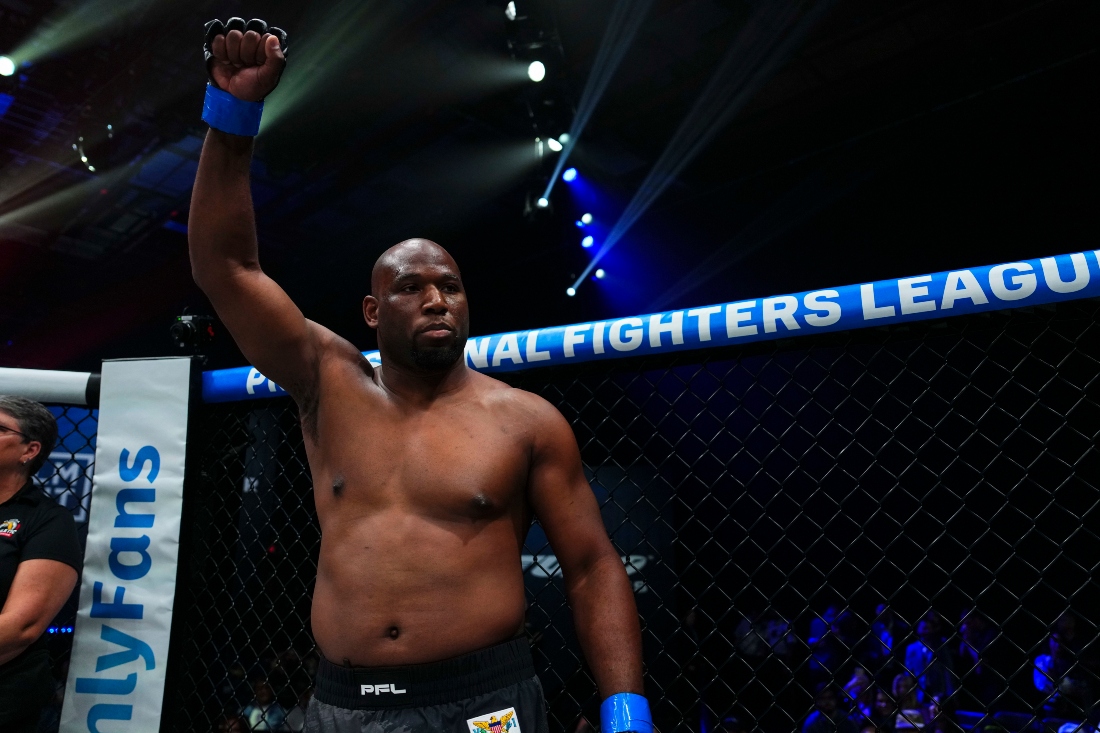 Karl Williams at the 2025 PFL World Tournament in Florida last May. (Cooper Neill/PFL)