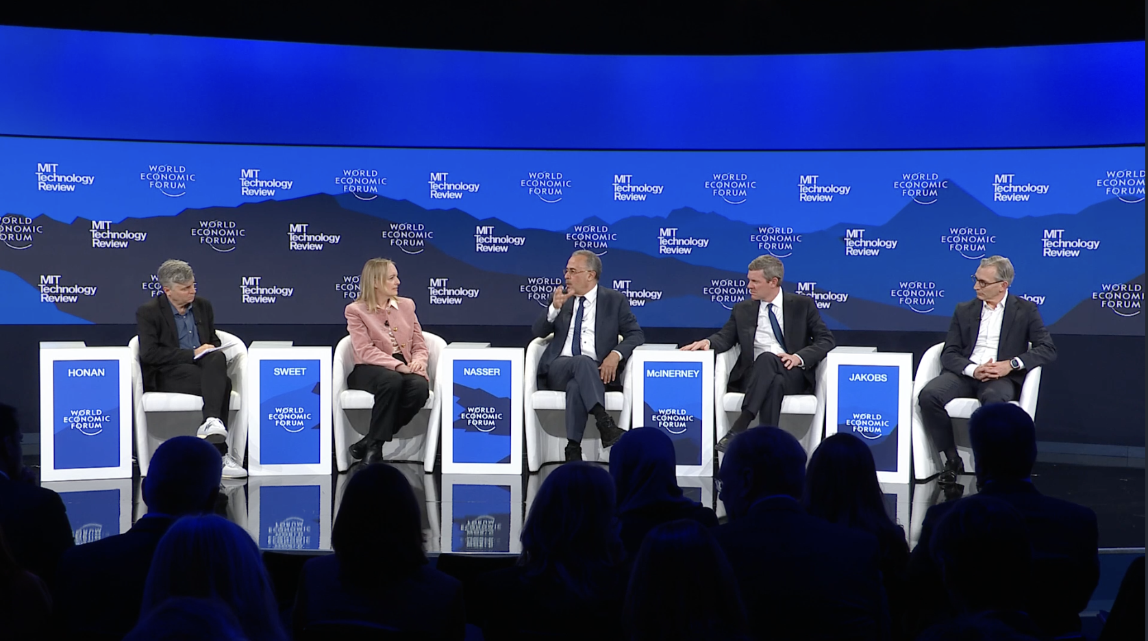 The discussion showed a shift in how executives are thinking about AI. (Screen grab)