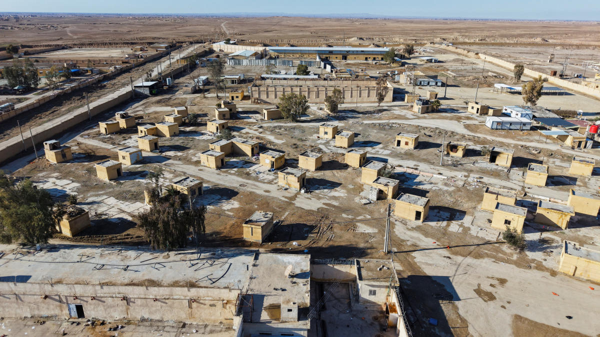Al-Shaddadi prison following the withdrawal of the Syrian Democratic Forces and its takeover by the Syrian army, as inmates, members of Daesh, fled the facility. (Reuters)