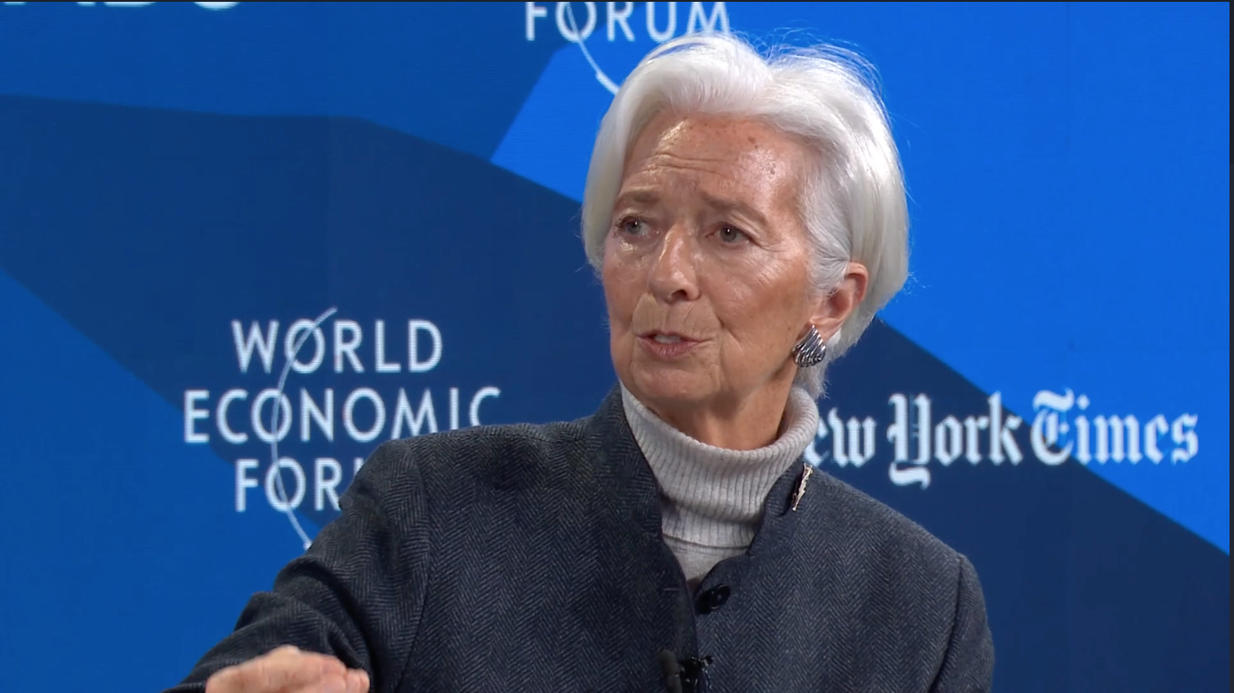 Christine Lagarde, president of the European Central Bank (Screen grab)