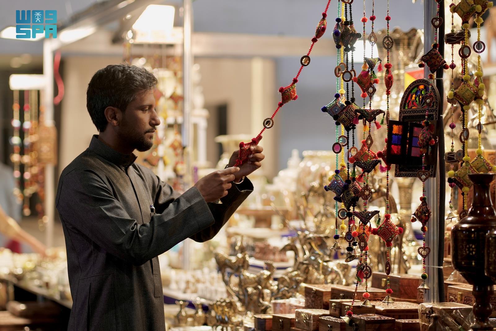 The exhibition showcases a wide range of Egyptian products, including handicrafts, food items, and consumer goods, along with family-friendly entertainment and interactive activities. (SPA)