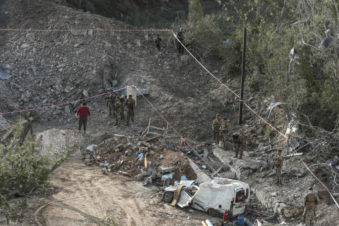 The Israeli military said later on Monday that Al-Din was a Hezbollah militant who recently worked to rehabilitate the group’s artillery capabilities in southern Lebanon. (AFP)