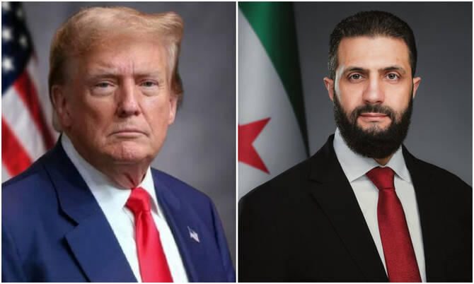 During a lengthy phone call, the two leaders discussed the progress made during Syria’s transition. (Sanaa)