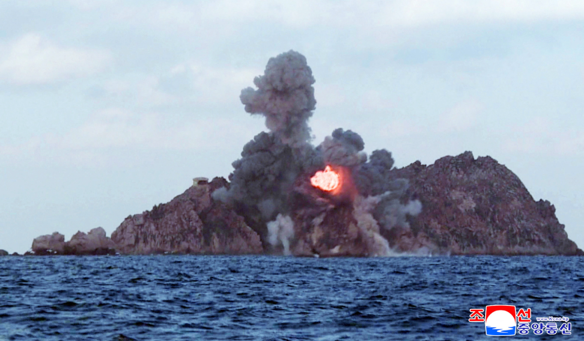 A test of a large-caliber multiple-rocket launch system, directed by North Korean leader Kim Jong Un, is held in an unknown location, North Korea, January 27, 2026, in this picture released by North Korea's official Korean Central News Agency on January 28, 2026. (REUTERS)