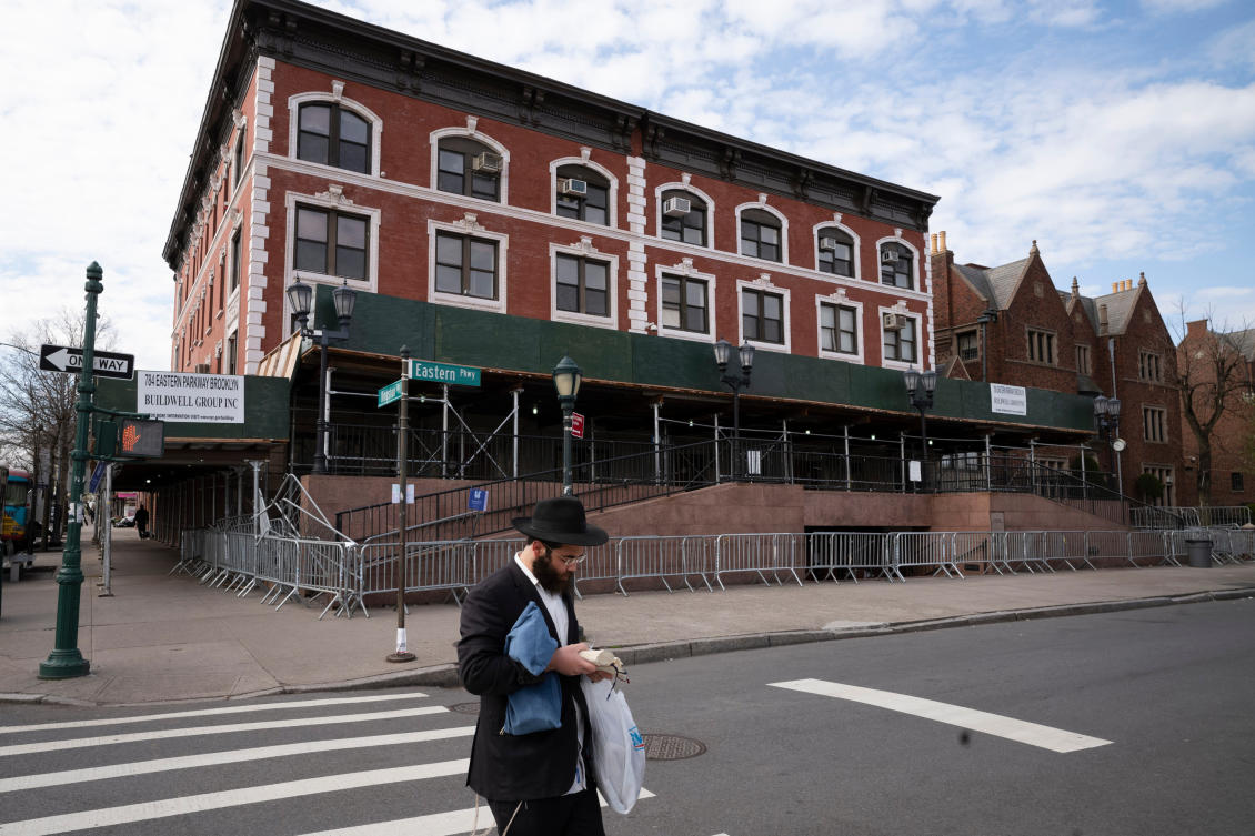 New York police are investigating a possible hate crime after a car crashed into an Orthodox Jewish center on Wednesday, the city’s police commissioner said. (AP)