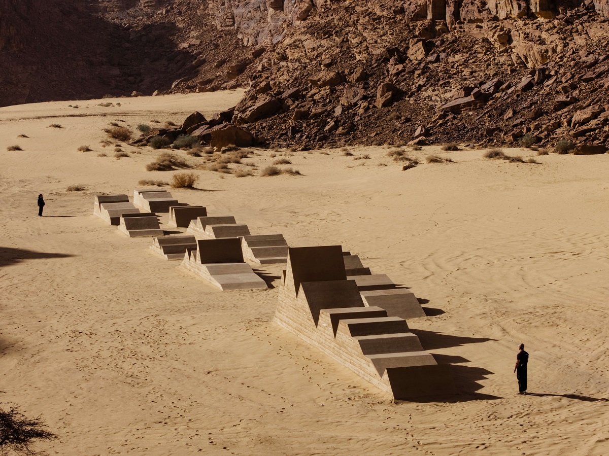 Sara Abdu's work at Desert X AlUla 2026. (Courtesy of Lance Gerber)