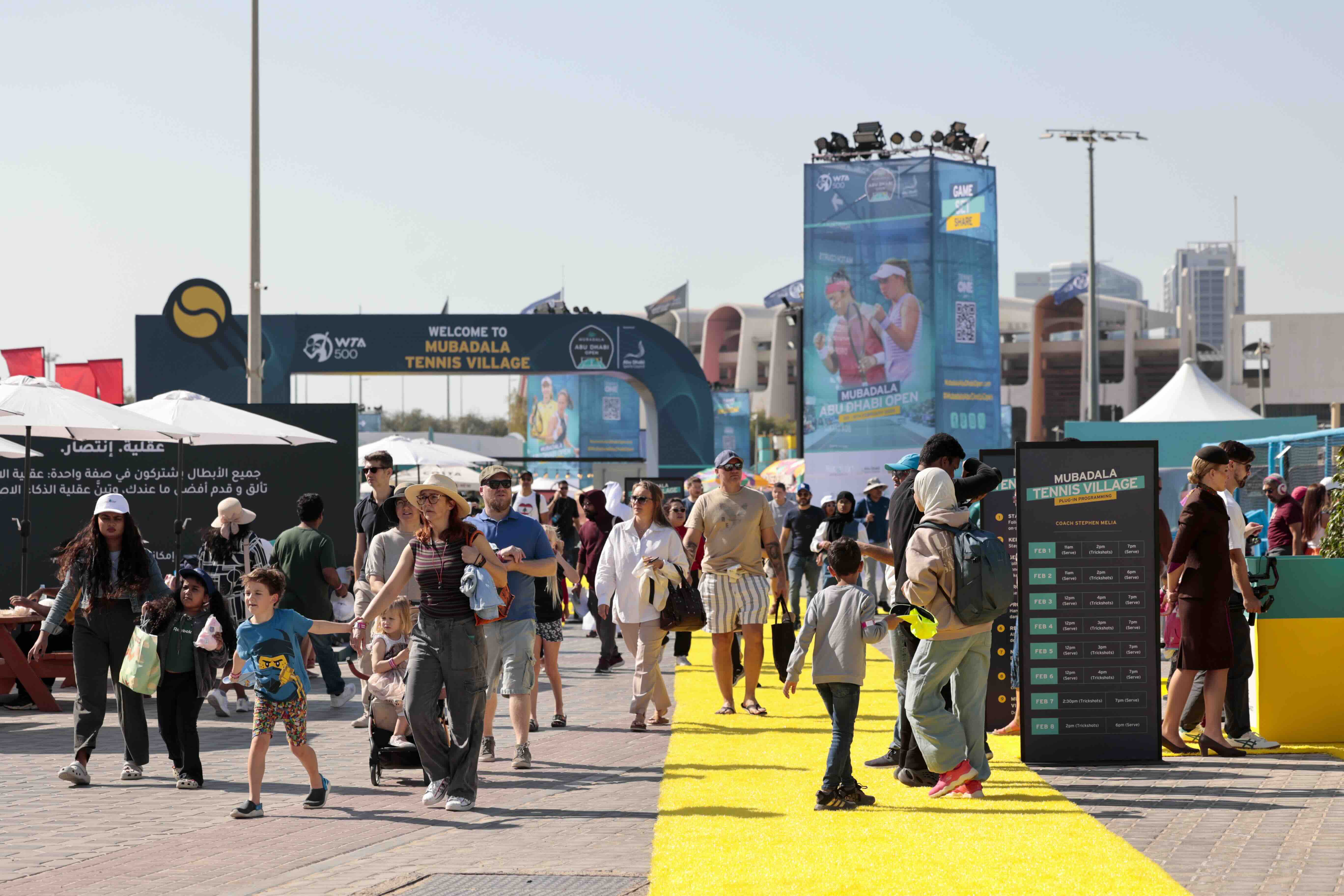 Mubadala Abu Dhabi Open 2026 will kick off with Family Day on Saturday at Zayed Sports City. (Supplied)