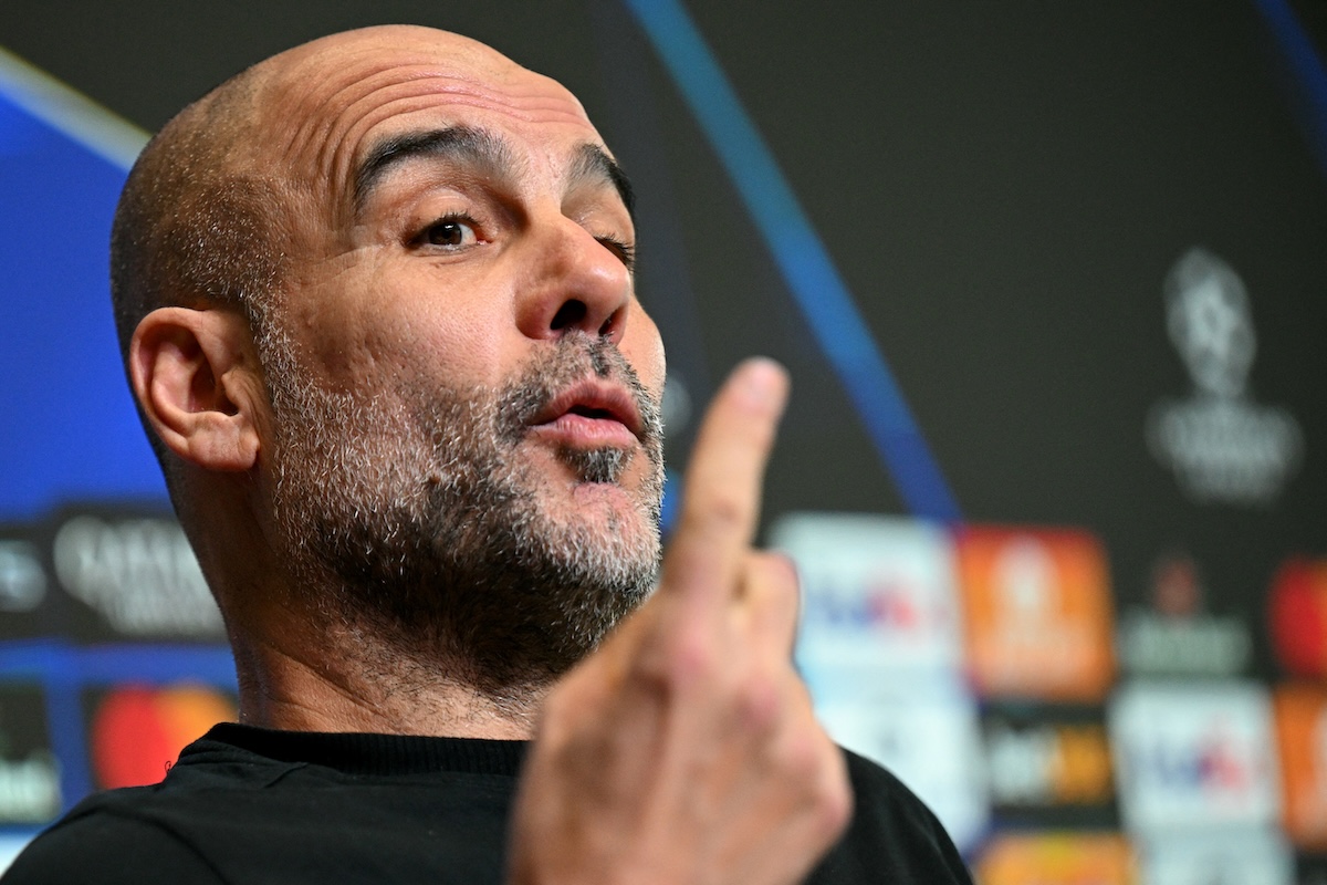 Manchester City manager Pep Guardiola delivered a speech in support of Palestinian children at a charity concert in Barcelona. (AFP file photo)