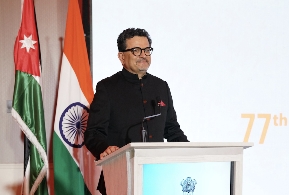 Jordan and India are deepening cooperation across a wide range of sectors including trade, digital technology, renewable energy and infrastructure, Indian Ambassador to Jordan Manish Chauhan said Saturday. (Jordan News Agency)
