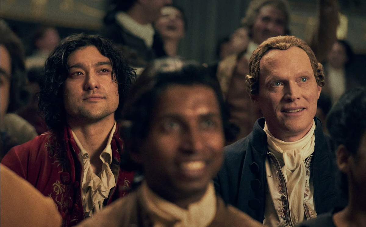 Inside ‘Amadeus’ with stars Will Sharpe and Paul Bettany