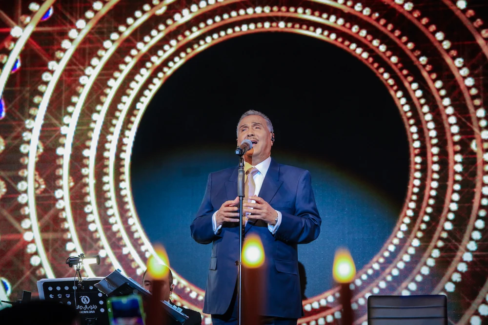 Saudi Arabia’s music icon Mohamed Abdo welcomed the New Year with a historic sold-out concert in London, marking what organizers described as the first Kingdom-led celebration in the UK capital. (AN Photo/Bahar Hussain)