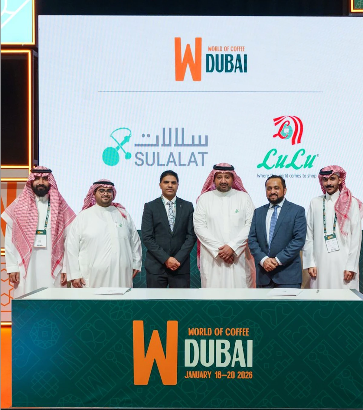 The agreement was signed by Mohamed Haris, director, Saudi Arabia, LuLu Group, and Abdulelah Al-Murqi, marketing director, Sulalat Coffee.