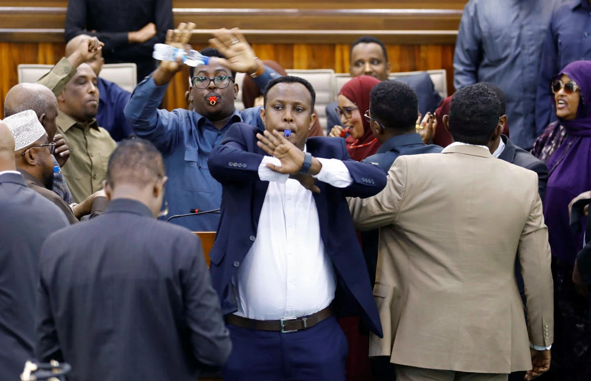 Chaos erupts in Somalia’s parliament over proposed constitutional amendments