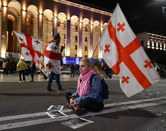 The world’s largest regional security organization will probe the human rights situation in Georgia, with members expressing “increasing concern” about democratic backsliding in the Caucasus nation in a statement Thursday. (AFP/File)